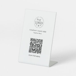 QR-Code, Personalisiertes Schild für das Pedestal