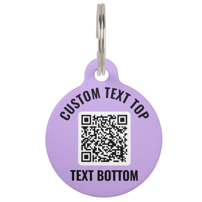 QR Code Pet ID Tag Haustiermarke (Vorderseite)