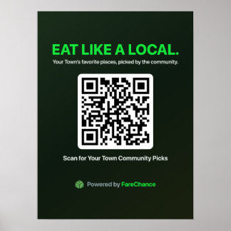 QR-Code-Plakat für Städte und Besucherzentren, Kun Poster