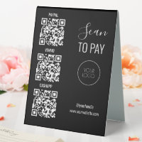 QR-Code prüfen Kontaktloses Firmenlogo