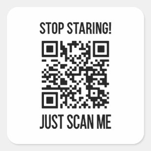 QR-Code prüfen: Wählen Sie jeden Tag Kindheit aus Quadratischer Aufkleber