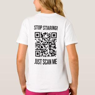 QR-Code prüfen: Wählen Sie jeden Tag Kindheit aus T-Shirt