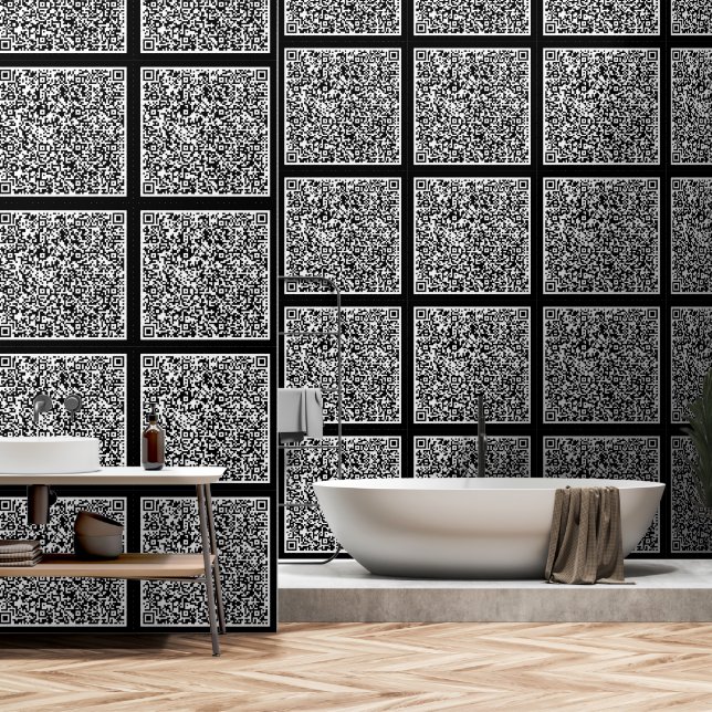 QR-Code-Prüfung Info über Ihre eigenen, benutzerde Tapete (Badezimmer)
