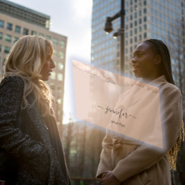 QR-Code-Pulverblush-Minimalismus für Veranstaltung Visitenkarte