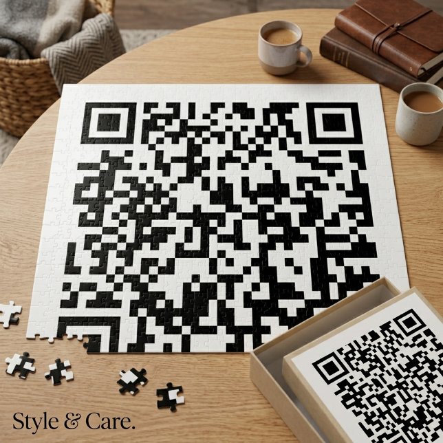 QR-Code-Puzzle – Fügen Sie nur Ihre Webadresse hin (QR Code Jigsaw Puzzle – Add Your Web Address Only)