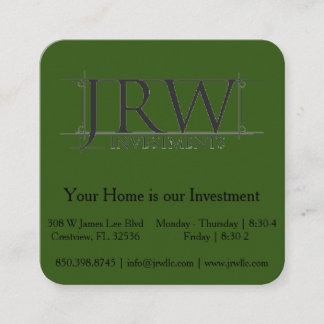 QR-Code Quadratische Visitenkarte