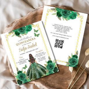 QR-Code Quinceanera Emerald Green
