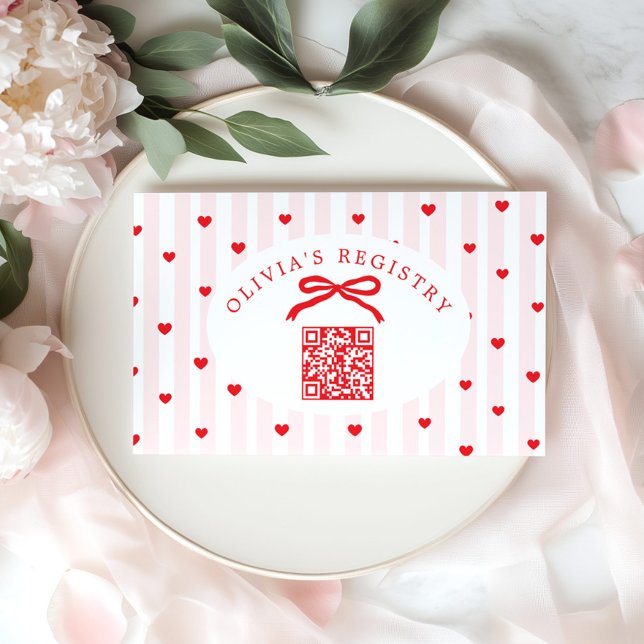 QR-Code-Registry Valentinstag-Herzen Begleitkarte (Von Creator hochgeladen)
