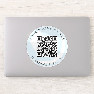 QR-Code-Reinigungsdienst-Geschäft Vinyl-Aufkleber Aufkleber