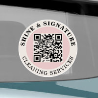 QR-Code-Reinigungsdienst-Geschäfts-Auto-Vinyl-Aufk
