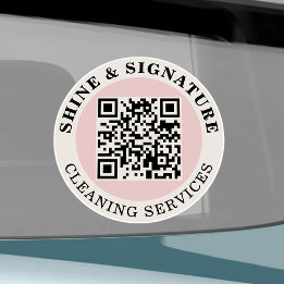 QR-Code-Reinigungsdienst-Geschäfts-Auto-Vinyl-Aufk Aufkleber