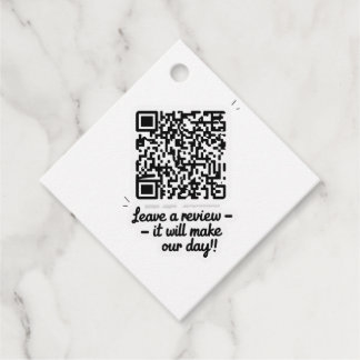 QR Code Review Geschenk Tag Geschenkanhänger