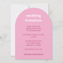 QR Code Rosa Magenta Alles in einer Hochzeitseinla