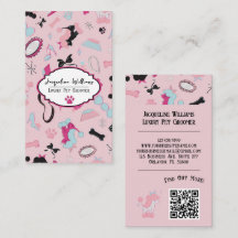 QR-Code Rosa Weiblicher Mid-Century-Tierpfleger II