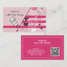 QR-Code Rosa Weiblicher Salon im Stil der Mitte de