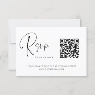QR Code RSVP Site Mariage Élégant