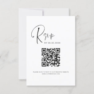 QR Code RSVP Site Mariage Élégant