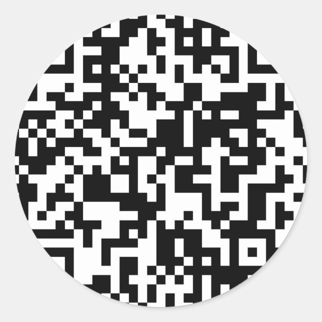 QR-Code Runder Aufkleber (Vorderseite)