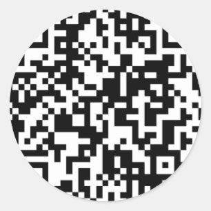 QR-Code Runder Aufkleber