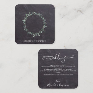 QR Code Rustic Botanical Faire-part de mariage