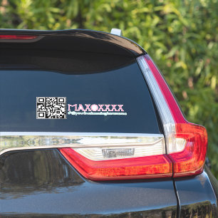 QR-Code Salon Nagel-Geschäftsname Auto-Aufkleber V Aufkleber