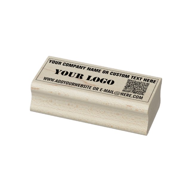 QR-Code-Scan-Anpassungstext Ihr Logo Stempel (Stempel)