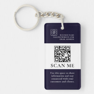 QR-Code-Scan-Geschäftslogo Promo-Schlüsselanhänger Schlüsselanhänger