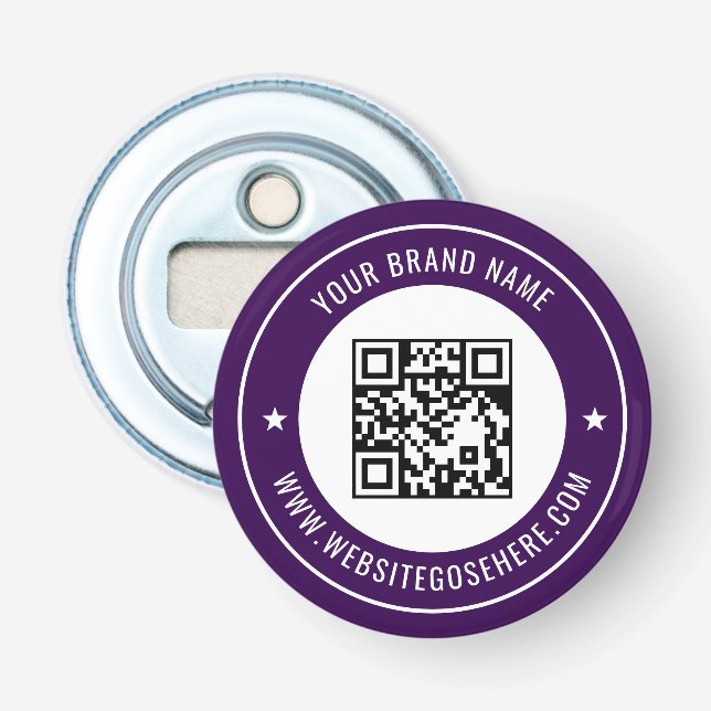 QR-Code-Scan-Info anpassbare Farbgestaltung Flaschenöffner (Vorderseite)