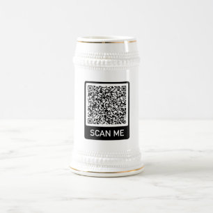 QR-Code-Scan-Info Benutzerdefinierte Biersteinenvo Bierglas