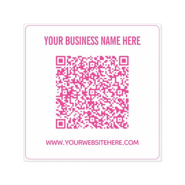 QR-Code-Scan-Info Benutzerdefinierte Briefmarke zu Permastempel (Design)