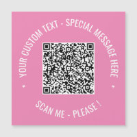 QR Code Scan Info Benutzerdefinierte Textfarben Ma