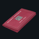 QR Code Scan Info Benutzerdefinierter Text Ballet  Trifold Geldbörse<br><div class="desc">Benutzerdefinierte Farben und Schriftart - Personalisierte Wallets mit Ihren QR Code Scan Info und Custom Text Promotional Business oder Modern Funny Wallet Geschenk - Fügen Sie Ihren QR Code / Bild oder Foto - Logo und Text - Name / Information / Mehr - Vergrössern und verschieben Sie Elemente mit dem...</div>