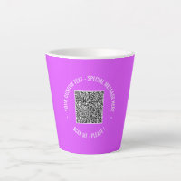 QR-Code-Scan-Info Benutzerdefinierter Text und Tas