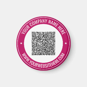 QR Code Scan Info Benutzerdefiniertes Text-Werbema Magnet
