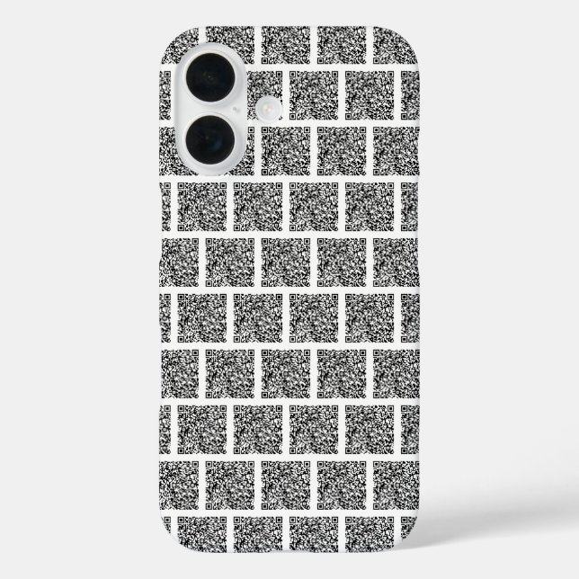 QR Code Scan Info Custom Colors iPhone Case (Rückseite)