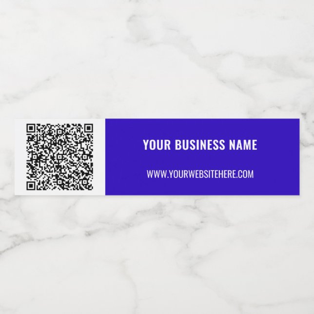 QR Code Scan Info - Étiquette de bouteille d'eau t (Étiquettes simples)