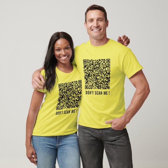 QR-Code-Scan-Info Funny-T - Shirt-Text Nicht scann T-Shirt (Unisex)