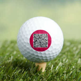 QR Code Scan Info Golf Balls Geschenk - Farbe ausw Golfball