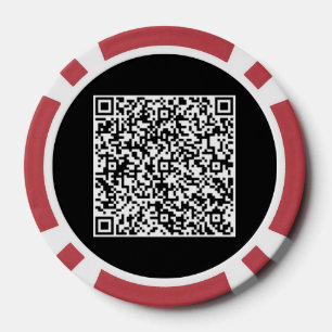 QR Code Scan Info Personalisierte Poker Chips
