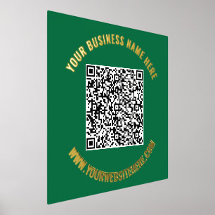QR Code Scan Info Text Foil Prints - Ihre Farben Foliendrucke