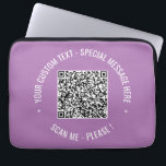 QR Code Scan Info Text und Farben - Laptop-Sieb Laptopschutzhülle<br><div class="desc">QR Code Scan Info Benutzerdefinierte Textfarben Personalisierte Werbegeschenke für Unternehmen oder Personal Moderne Geschenke - Fügen Sie Ihren QR Code - Bild oder Logo - Foto / Text - Name oder andere Informationen / Nachricht - Umgestalten und Entfernen / Hinzufügen von Elementen - Bild / Text mit Anpassungstool. Wählen Sie...</div>