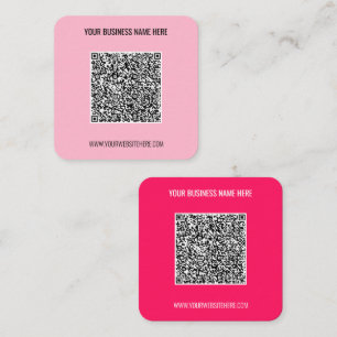 QR Code Scan Info Text Visitenkarte Farben auswähl