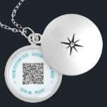 QR-Code-Scan-Info über den Text und die Farben Ihr Medaillon<br><div class="desc">Wählen Sie Farben und Schriftart - Entwerfen Sie Ihre eigenen Personalisierten Netzklammern mit Ihrer QR Code Scan Info und dem benutzerdefinierten Text Moderne Netzwerkklassengeschenk - Hinzufügen Ihres QR Codes - Bild oder Logo - Foto / Text - Name oder Benutzerdefinierter Text - Umformatieren und Verschieben oder Entfernen / Hinzufügen von...</div>