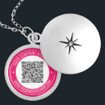 QR-Code-Scan-Info und Text-Kette - Ihre Farben Medaillon<br><div class="desc">Benutzerdefinierte Farben und Schriftart - Ihr QR-Code oder Ihr Logo / Website für den Foto-Namen oder benutzerdefinierte Textwerbung Unternehmen oder Persönliche Moderne Briefmarke Design-Kette / Geschenk - Hinzufügen Sie Ihre QR-Code - Bild - Logo oder Foto / Name - Unternehmen / Website oder andere Informationen / Text - Verkleinern, verschieben...</div>