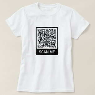 QR Code Scan Me Info T - Shirt Ihr modernes Gesche