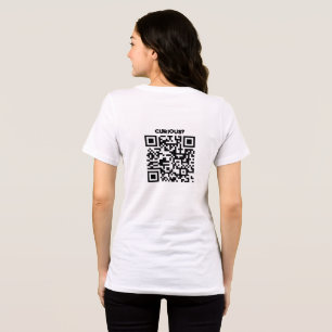 QR-Code Scan Me Werbe-T-Shirt Neugierig? Tri-Blend Shirt