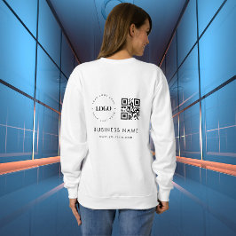 QR Code Scan & Text für benutzerdefinierte Unterne Sweatshirt