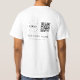 QR Code Scan & Text für benutzerdefinierte Unterne T-Shirt (Rückseite)