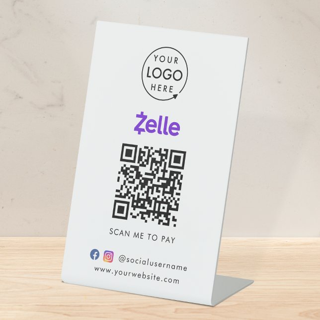 QR-Code | Scan to Pay Business Logo Sockelschild (Von Creator hochgeladen)