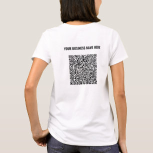QR-Code-Scan und benutzerdefinierter Text für Ihr T-Shirt